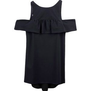PINKO | Off Shoulder Ruffle Dress | Black